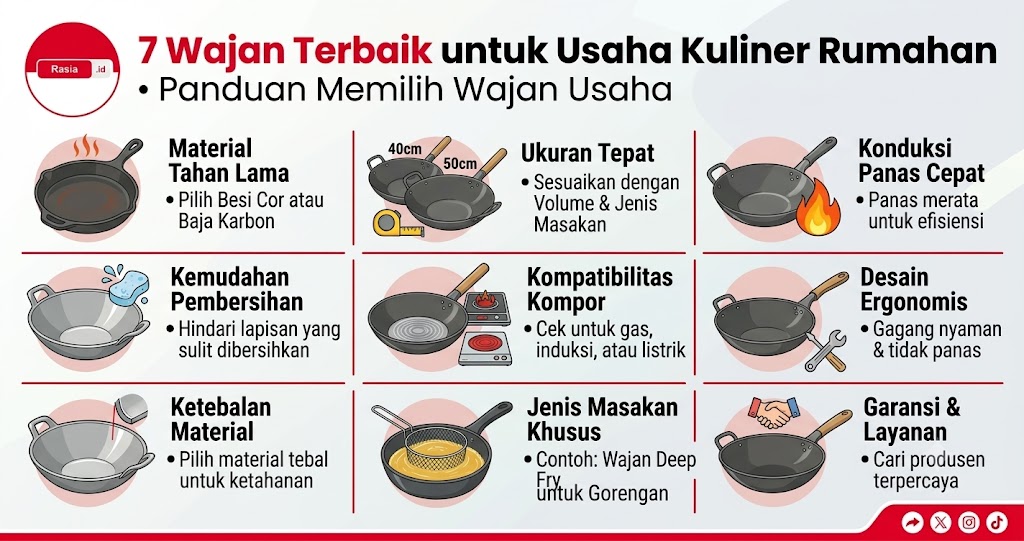 Cara Memilih Wajan untuk Usaha